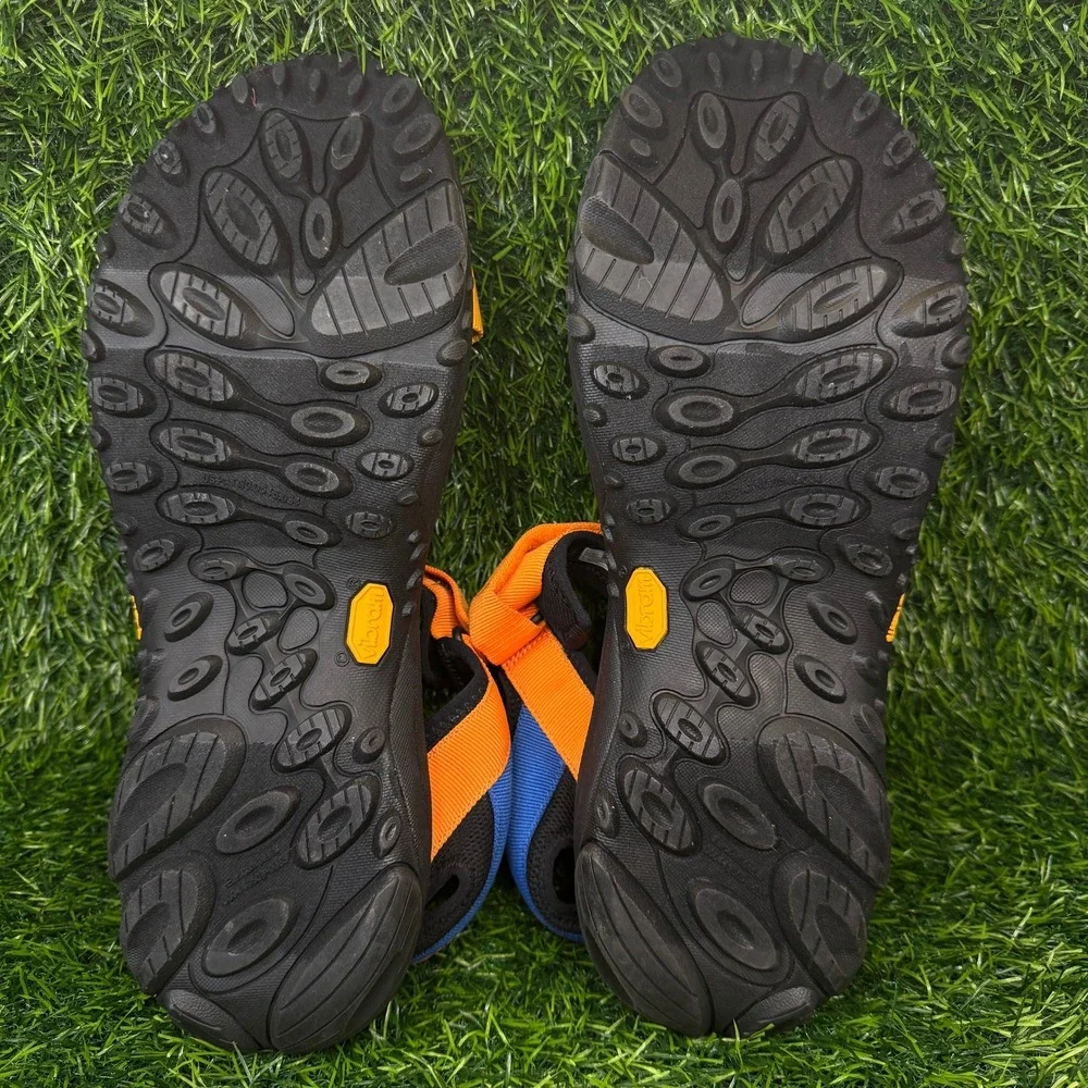 Merrell Kahuna Web Sandals Mens 15 Blue Orange Vibram Summer Like New